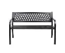 Gardeon Steel Modern Garden Bench - Black