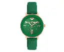 Juicy Couture Green & Rose Gold Analog Fashion Watch with Rhinestone Facing One Size