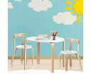 Keezi Nordic Kids Table Chair Set 3PC Desk Activity Study Play Children Modern