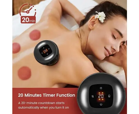 6 Levels Electric Cupping Therapy Massager Adjustable Portable Rechargeable