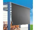 Retractable Straight Drop Roll Down Awning Garden Patio Screen 2.1X2.5M