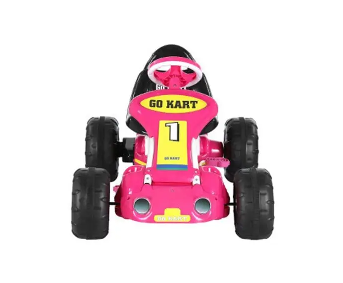 Rigo Kids Pedal Go Kart Ride On Toys Racing Car Plastic Tyre Pink