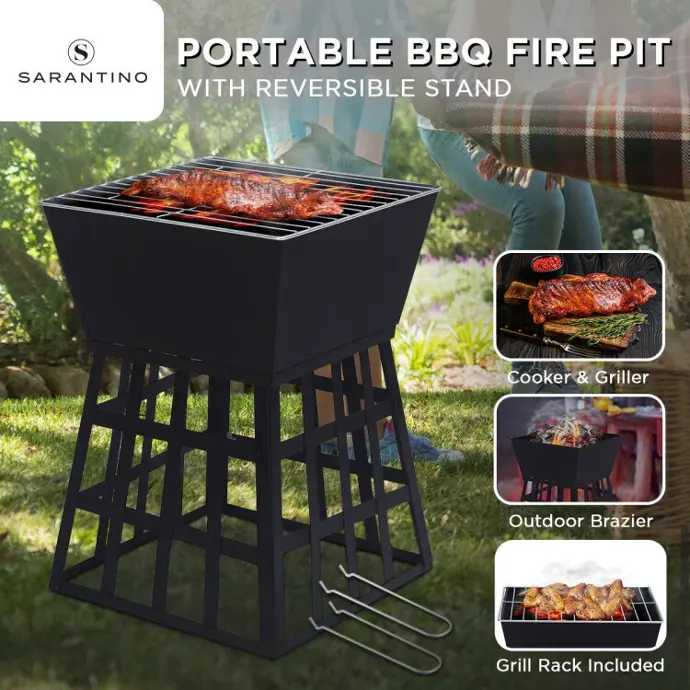 WALLAROO OUTDOOR FIRE PIT WITH STAND