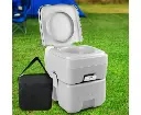 Weisshorn 20L Portable Outdoor Camping Toilet with Carry Bag- Grey