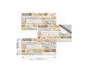 9PCS Mosaic Marble Bricks Self-adhesive Bathroom Kitchen Wall Tile Sticker Golden Fawn