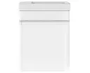 AMIRRA Slim Bathroom Vanity Cabinet with Basin Bowl (White)