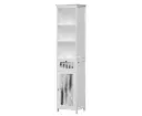 Artiss Bathroom Cabinet Storage 161cm White Rattan Tallboy Toilet Cupboard