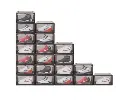 20Pcs Premium Acrylic Shoe Box Sneaker Display Storage Case Boxes Magnetic Door