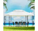 Instahut Gazebo 4x3m Marquee Outdoor Wedding Party Event Tent Home Iron Art Shade White