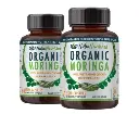 Organic Pure Moringa Leaf Capsules - Australian Grown - 2 x 60 Vegan Capsules (2 Months Supply)