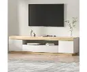 Artiss TV Cabinet Entertainment Unit Stand 180CM White Wood