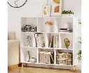 Artiss Bookshelf 3 Tiers 10 Cubes - CORA White