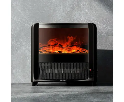 Devanti Electric Fireplace Fire Heaters 2000W