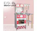 EKKIO Wooden Kitchen Playset for Kids (European Style Kitchen Set)