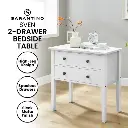 SARANTINO SVEN BEDSIDE TABLE NIGHT STAND - WHITE