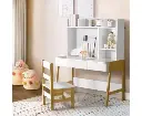 Keezi 2PCS Kids Table and Chairs Set Study Activity Toys Storage Desk Drawer