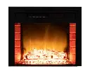 CARSON 65cm Electric Fireplace Heater Wall Mounted 1800W Stove with Log Flame Effect