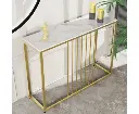 Interior Ave - Stone Marble Console - Marble & Gold