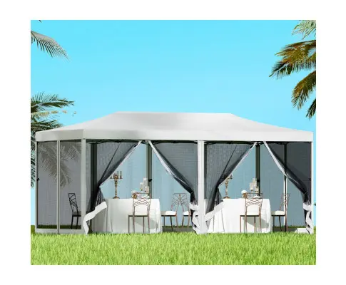 Instahut Gazebo Pop Up Marquee 3x6m Wedding Party Outdoor Camping Tent