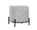 Artiss Ottoman Foot Stool Square Linen Grey