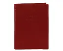 Pierre Cardin Slim Leather Passport Wallet Holder RFID Case Cover - Red