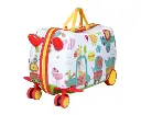 Wanderlite 17" Kids Ride On Luggage Children Suitcase Trolley Travel Zoo