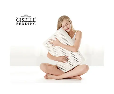 Giselle Bedding Natural Latex Pillow 2-Zone Twin Pack