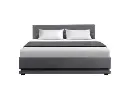 Artiss Bed Frame Queen Size LED Gas Lift Grey LUMI