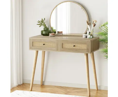 Artiss Dressing Table Set Rattan Frances