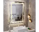 Interior Ave - LED Rectangle Frameless Salon / Bathroom Wall Mirror - 90 x 70cm