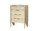 Artiss 4 Chest of Drawers - INEZ Oak