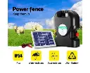 Giantz Fence Energiser 20KM Solar Powered 1.2J Electric