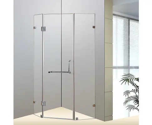 900 x 900mm Frameless 10mm Glass Shower Screen By Della Francesca