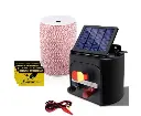 Giantz Fence Energiser 5KM Solar Powered Electric 2KM Poly Wire