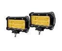 2x 5inch Flood LED Light Bar Offroad Boat Work Driving Fog Lamp Truck Yellow