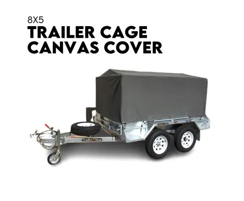 8X5 BOX TRAILER CAGE CANVAS COVER (600mm) Thick Rip Resistant Waterproof