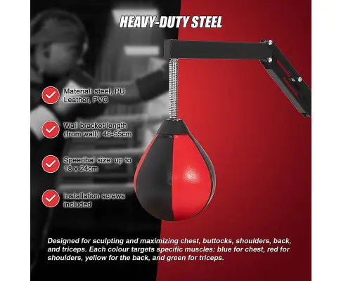 Speed Bag Punching Boxing Bag Wall Mount Reflex Training