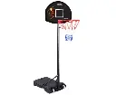 Dr.Dunk Basketball Hoop Stand System Kids Height Portable Adjustable Ring Net