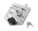 Trailer Door Latch Rv Door Tool Box Lock Gasket T-Handle with Keys 304 Stainless Steel