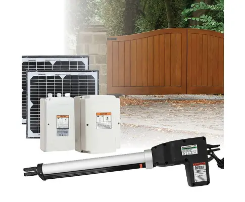 500KG 20W Solar Single Swing Auto Motor Remote Gate Opener