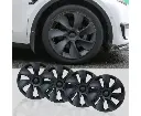 4PCS Wheel Cover Caps 19Inch ABS Black Rim Hubcap Hub Cap For Tesla Model Y