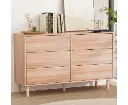 Artiss 6 Chest of Drawers Cabinet Dresser Table Tallboy Storage Bedroom Pine