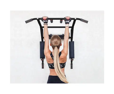 Heavy Duty Wall Mounted Power Station - Knee Raise - Pull Up - Chin Up -Dips Bar