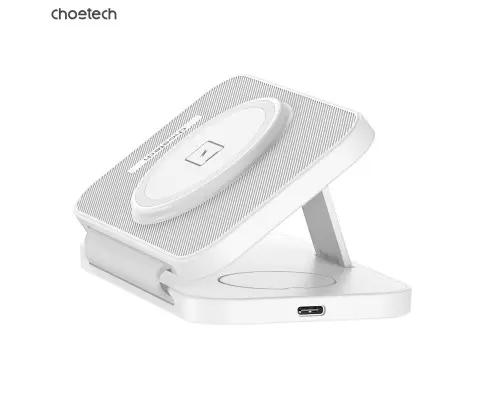 CHOETECH T616-F-WH 3in1 Magnetic Foldable Wireless Charger White