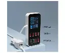 8-Port PD+QC3.0 Car Charger with LED Display