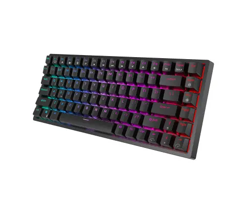 ROYAL KLUDGE RK84 Wireless Hot Swap Black 65% Mechanical Keyboard, Red Switch