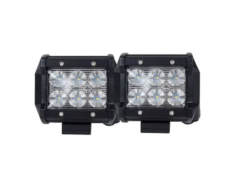 Pair 4inch CREE LED Work Light Bar Flood Beam Offroad Driving Lamp Reverse Fog