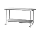 Cefito 1829x760mm Stainless Steel Kitchen Bench with Wheels 430