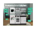 Keezi Kids Kitchen Play Set Wooden Pretend Toys Cooking Children Stove Fridge