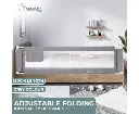 GOMINIMO 90CM Height Adjustable Folding Kids Safety Bed Rail (150X90CM Single Side 1 PCS, Grey)